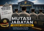 Mutasi Besar di Polda Lampung, Tujuh Kapolres dan Empat Pejabat Utama Berganti