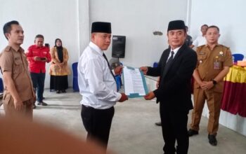 Kepala Kampung Deson Taria Lantik Kadus Bintang Mulya Terpilih